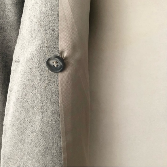 Diane Von Furstenberg Vintage Gray Wool Blend Blazer Size 10 - Picture 7 of 13